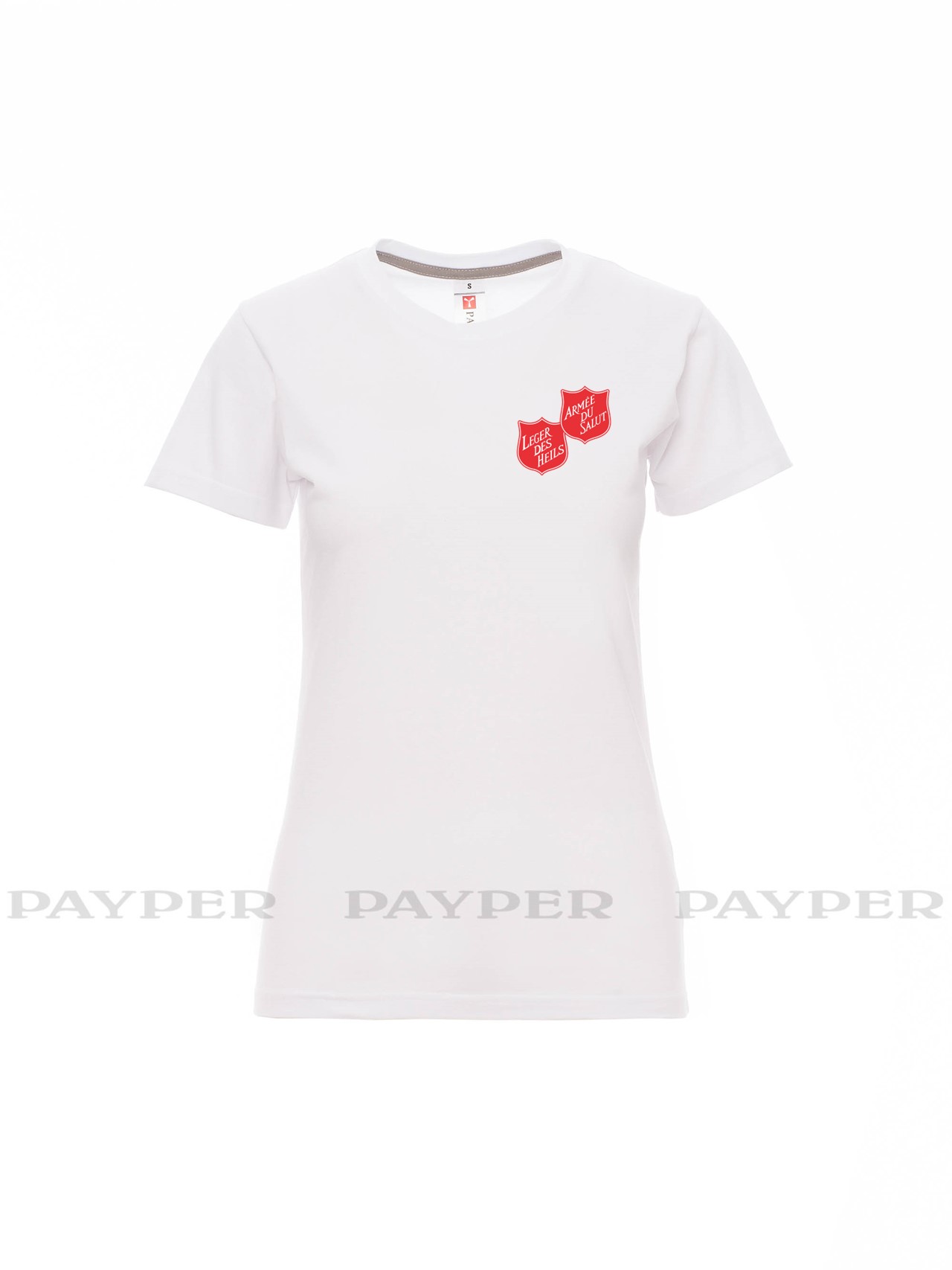 T-shirt femme blanc avec logo serigraphié